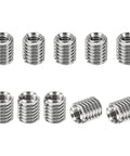 PATIKIL stainless steel thread adapter sleeve set, M5×0.8 male to M3×0.5 female, 10 pcs