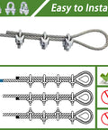 200pcs Amazon zinc-plated wire rope clamps (5/16 in, M8) with U-bolts on steel cable
