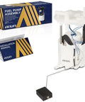 Fuel Pump Module Assembly For Ford Explorer And Flex 2013 To 2019 Police Interceptor Utility 2014 To 2019 And Lincoln MKT 2013 To 2019 With 2.3L 3.5L And 3.7L Engines Plug And Play Direct Fit Reliable Long Term Performance shown with packaging and manual
