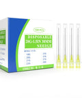 Pro Grade 20 Gauge 1.5 Inch Luer Lock Needles For Science Labs And Industrial Dispensing Individually Blistered 100 Pack in a box.