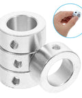 Heavy Duty Galvanized Steel Screw Lock Collar Locking Ring With Wrench Kit For Drive Shafts Automotive Parts Installation, silver clamp ring