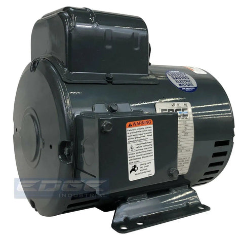 Heavy Duty 5HP Electric Motor For Air Compressors And Industrial Machines, durable gray exterior, designed for reliable performance.
