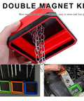 Must Have Collapsible Magnetic Parts Tray With Double Sided Magnetic Base Four Point Five Inch Silicone Bowls Foldable Organizer in use