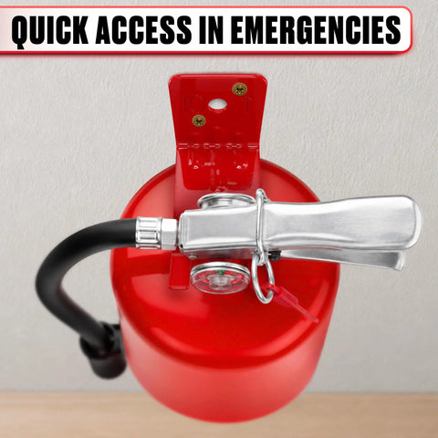 Heavy Duty Fire Extinguisher Wall Mount Bracket 2 Pack Solid Steel Holder With Secure Grip Keeps Your Safety Gear Locked Down And Ready When You Need It