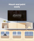 TV setup with DIY Cable Concealer Kit For Home And Office Indoor Outdoor Cord Cover Raceway To Hide Wires 235 Inch Run