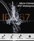 HD Endoscope Camera With Light 1920P Borescope with IP67 waterproof feature in splash illustration