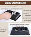 Automatic 58mm Electric Portafilter Cleaner for Home Espresso Machines with space-saving design and integrated scraper and brush.