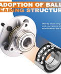 Beefed Up Front Wheel Hub Bearing Pair For Dodge Ram 1500 2002 2008 5 Lug Non ABS Replacement Kit with Heavy Duty Steel Bearings.