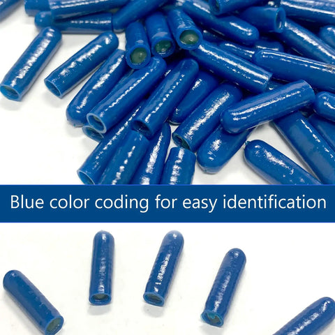 Gel Filled Wire Connectors For Low Voltage Splices Outdoor Waterproof Blue Color Code Crimp Bean Style showcased