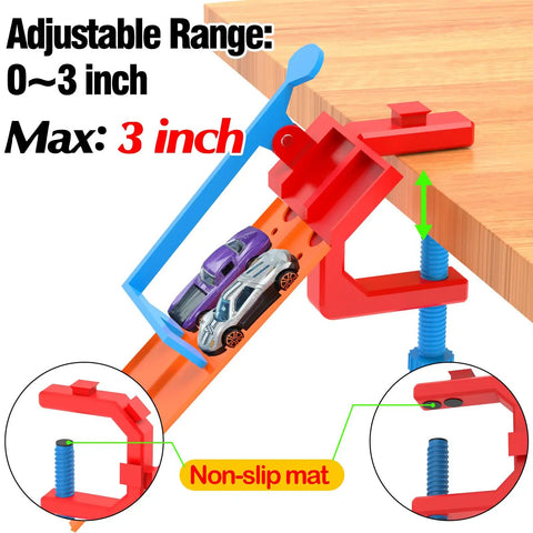 Two Lane Starting Gate for Toy Car Tracks Lets You Launch Two Cars At Once Quick Plug And Play Install In Seconds No Tools Required Compatible