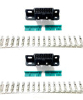 OBD II 16 Pin Female Connector Socket Kit For J1962 OBD2 Car Adapter Replacement Wire Plug Shell Includes 2 Retention Clips And 16 Terminals