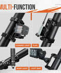 Beefed Up UTV Whip Mount With Double Clamps For 1.5 To 2 Inch Roll Cages Aluminum Whip Light Bracket And Flag Mount in use