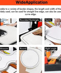 Wide applications of Heavy Duty Portable Edge Bander With Quick As Lightning Speed Control on various edge shapes like rounded and angled.