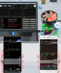 Powerful 150W 4 Wire Electronic Load Tester With 2.4 Inch LCD controls on devices