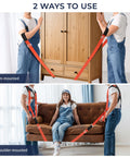 Two Person Moving Straps Kit For Heavy Duty Furniture And Appliances With Shoulder Lifting System Back Support Vest Up To 800 Lbs