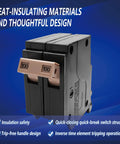 Two Pole 100 Amp Plug-On Molded Case Circuit Breaker Type 3/4-In Thermal Magnetic Protection 10 KAIC 120/240V