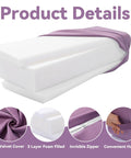 Ultra Plush Velvet Yoga Bolster Set With High Density Foam Cushions For Restorative Yoga And Meditation Rectangular And Cylindrical Meditation Cushions For Super Cozy Ultimate Comfort, rectangular bolster with velvet cover and handle
