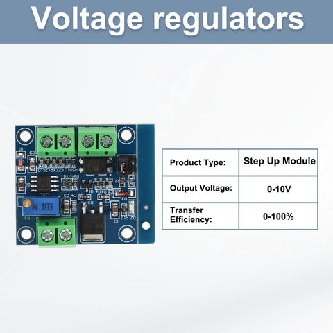 PWM To 0 To 10V Voltage Converter Module For PLC And Industrial Control Converts PWM Signal From 0 To 100 Percent Into 0 To 10V Analog Output Plug And Play Signal Interface Switching Sturdy 2 Pack shown with specifications