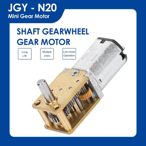 Micro Metal Gear Motor For Diy Projects 12V Brushed Gearbox Drive With Six RPM Options 16 27 53 68 136 And 381 CW CCW Low Noise