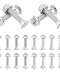 Carriage Bolts And Nuts Kit With Washers 20 Sets Carbon Steel for Heavy Duty Truck Bed Mounting and Portable Industrial Use