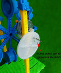 Wind Power Generator Kit For Education A Hands On Build Your Own Science Project Demonstrating Wind Energy To Electricity With A Small Motor And Easy Assembly For Real Energy Conversion Learning, ABS parts