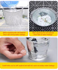 Built Tough 2mm Thick Butyl Roof Repair Tape showing before and after water leakage test and self-repairing of small holes.