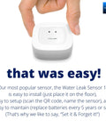 Smart Home Starter Kit With Hub And Two Water Leak Sensors LoRa Range Up To Quarter Mile Open Air Real Time Alerts Via SMS
