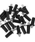 20 Pack Spring Loaded Cabinet Door Repair Pins Kit For Shutters And Hinges, Durable Plastic And Metal Construction, Quiet Operation, No Fuss Installation, Easy Fit For Furniture Hardware, Long Lasting Replacement Pins, black pins close-up