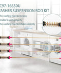 2024 Upgrade DC97 16350U Washer Suspension Rod Kit And Spring Assembly shown with washers in background