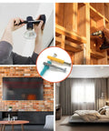 Massive 300 Piece Wall Anchor Kit For Drywall And Concrete Heavy Duty Ribbed M4 M5 Anchors And Screws For Hanging Pictures And Shelves And Wall Mounts On Brick Cement Wood And Hollow Walls, shown with drilled anchors