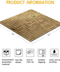 Peel And Stick Metal Backsplash Tiles 12x12 Inches Aluminum Mosaic Pack Of 10 Golden Diamond Self Adhesive for easy install