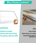 Luckman white refrigerator/freezer door gasket for Frigidaire, Kenmore, Electrolux, Crosley; replaces 241778302