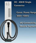 Outdoor Industrial Grade Level 3 EV Charger CCS1 125A 40kW Fast DC Charger With 16.4 Ft Cable and 4G connectivity