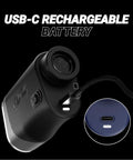 Series 3 Max Plus Golf Rangefinder With Slope Switch And Pulse Vibration showing USB-C rechargeable battery port detail
