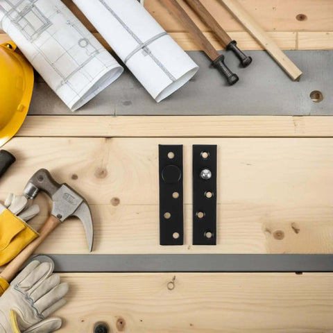 Stainless Heavy Duty Concealed Pivot Hinge For Wood Doors Matte Black Center Hung Eccentric Hinge Hardware Kit with tools