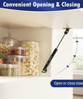 4 Pack 10 Inch Cabinet Gas Struts 100N Lift Supports for Cabinets Kit With 8 Brackets And 20 Screws Included Pro Grade Soft Close Lids installed