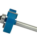 Rabbeting Router Bit With 1/4 Inch Shank, 1/2 Inch Cutting Height, Pro Grade Carbide Tipped With Baked On Teflon Coating