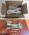 2 Pack Concealed Cabinet Hinges With Soft Close Heavy Duty Zinc Alloy Door Hinges Adjustable Tightness Slow Close Safety Hardware For Cabinets And Toy Chests Durable Lid Support Hinges in packaging with accessories