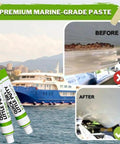 DIY Friendly Marine Grade Fiberglass Boat Repair Paste Kit With Scraper For Scratch Repair And Quick Dry Touch Ups White Putty That Bonds Fast 3 Pcs Set For Small Damages On Boats And Watercraft