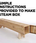 Pro Grade Wood Bending Steam Generator With 1.3 Gallon Tank And 12 Foot Hose For Portable Steam Box And Curved Wood Projects with open steam box