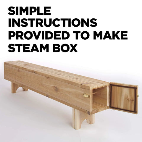 Pro Grade Wood Bending Steam Generator With 1.3 Gallon Tank And 12 Foot Hose For Portable Steam Box And Curved Wood Projects with open steam box