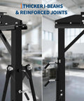 Adjustable Gantry Crane 1 Ton 2200 Lbs Portable Garage Hoist showing thicker I-beams and reinforced joints for durability.