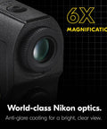 CoolShot 50i GII Golf Laser Rangefinder With Rainproof 6X Monocular Optics, Dual Locked On Quake Flagstick Detection, Continuous Scan, Magnetic Mount, Slope Adjusted Distances And Actual Distance Modes, 6x lens close-up