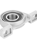 Tough As Nails Two Bolt Pillow Block Bearing With 20mm Bore Zinc Alloy Housing close-up showing precision ball insert.