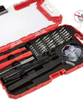 Precision Screwdriver Set 32-Piece Electronics Repair Tool Kit For Laptops, Smartphones, Eyeglasses, And Watches With Magnetic Tip Red.