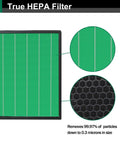 Max2 400 Series Replacement Filter For Airmega 400 400S 400G Purifier With True HEPA And Activated Carbon Two In One Filter Set AP 2015 FP showcasing HEPA and carbon layers.