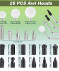 Paintless Dent Repair Kit With 23 Tools Including 3 Dent Rods And 20 Awl Heads For Car Dents Door Dings Minor Dents And Hail Damage