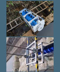 Archimedes Spiral Hydraulic Generator 1500W Portable Water Turbine with Magnetic Levitation Core in action, side view