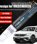 Volkswagen Touch Up Paint Kit 12ml With Built In Brush 2 In 1 Scratch Remover Pen And Two Disposable Micro Applicators In Pure White