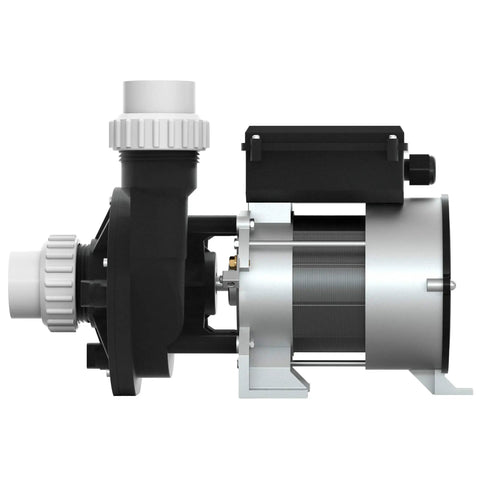 Rock Solid Hot Tub Bath Replacement Pump Featuring Cool Running Copper Winding LX Motor with Dual 1.5 inch unions for spas.